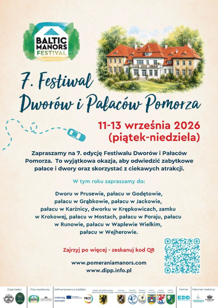 Villa NOVA Dębki – atrakcje w regionie: 7. Festiwal Dworów i Pałaców Pomorza 2026